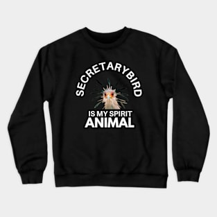 Secretarybird Is My Spirit Animal Crewneck Sweatshirt